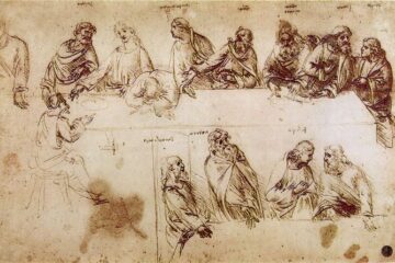 Leonardo da Vinci Study for the Last Supper