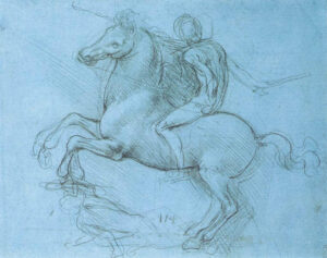 A study for an equestrian monument